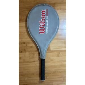 Vintage Wilson American Ace 110 Tennis Racquet w/ Cover Oversize Head